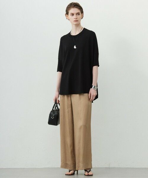 L size ONWARD(大きいサイズ) / エルサイズオンワード その他パンツ | 【洗える】 キュプラピグメントクロス カーゴパンツ | 詳細9