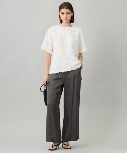 L size ONWARD(大きいサイズ) / エルサイズオンワード その他パンツ | 【洗える】 キュプラピグメントクロス カーゴパンツ | 詳細15