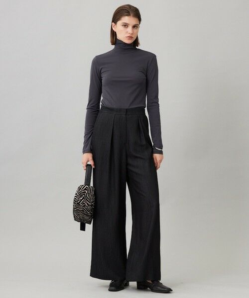 L size ONWARD(大きいサイズ) / エルサイズオンワード その他パンツ | 【洗える】 ドレープスラブデニム ワイドパンツ | 詳細24