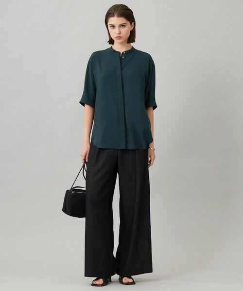 L size ONWARD(大きいサイズ) / エルサイズオンワード その他パンツ | 【洗える】 ドレープスラブデニム ワイドパンツ | 詳細27