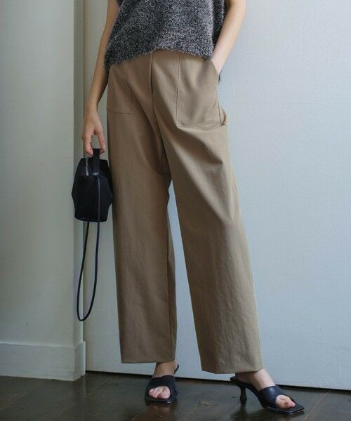 L size ONWARD(大きいサイズ)/エルサイズオンワード 【洗える】ストレッチピーチツイル バレルパンツ チノ系 42 L size ONWARD(大きいサイズ)/エルサイズオンワード 【洗える】ストレッチピーチツイル バレルパンツ チノ系 42