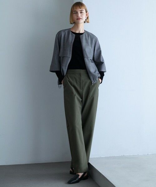 L size ONWARD(大きいサイズ) / エルサイズオンワード その他パンツ | 【洗える】ストレッチピーチツイル バレルパンツ | 詳細16