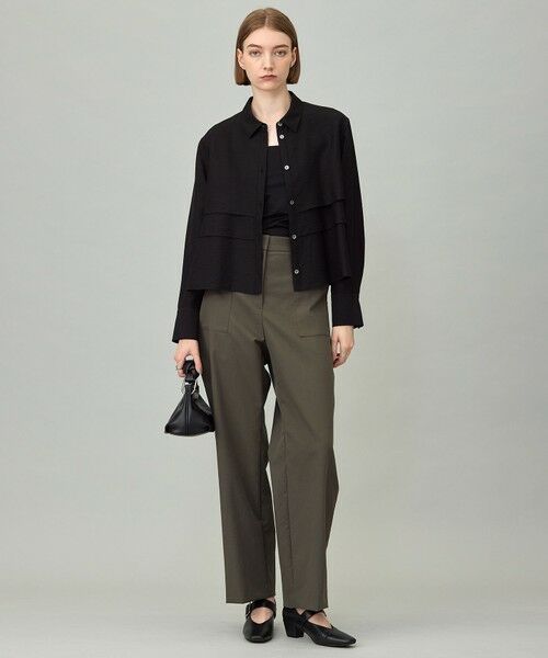 L size ONWARD(大きいサイズ) / エルサイズオンワード その他パンツ | 【洗える】ストレッチピーチツイル バレルパンツ | 詳細17