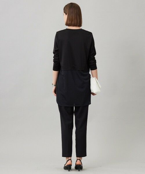 L size ONWARD(大きいサイズ) / エルサイズオンワード その他パンツ | 【UVカット・洗える】ウール2WAYストレッチ ドロストパンツ | 詳細10