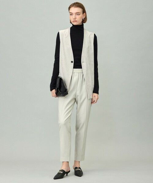 L size ONWARD(大きいサイズ) / エルサイズオンワード その他パンツ | 【UVカット・洗える】ウール2WAYストレッチ ドロストパンツ | 詳細13