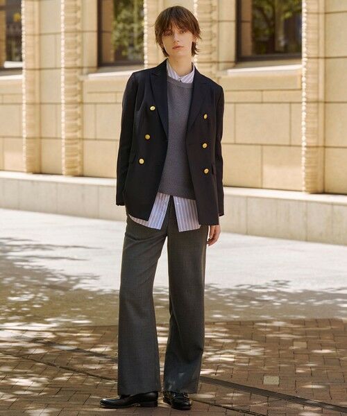 L size ONWARD(大きいサイズ) / エルサイズオンワード その他パンツ | モナベールツイル ワイド パンツ | 詳細1