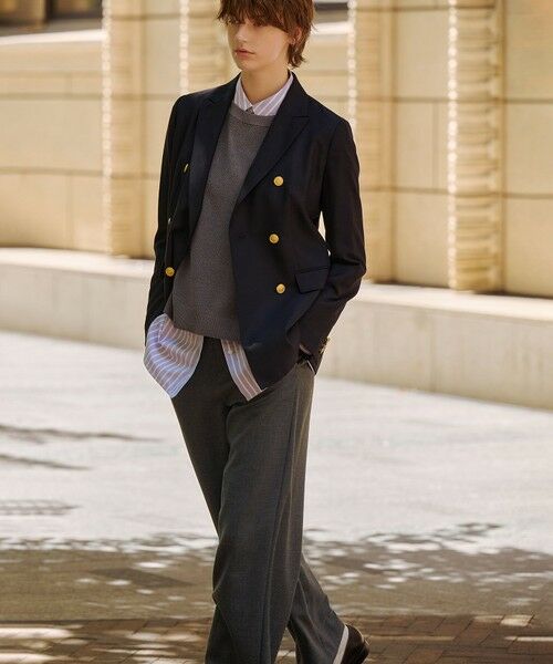 L size ONWARD(大きいサイズ) / エルサイズオンワード その他パンツ | モナベールツイル ワイド パンツ | 詳細2