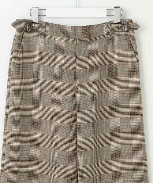 L size ONWARD(大きいサイズ) / エルサイズオンワード その他パンツ | モナベールツイル チェック ワイド パンツ | 詳細9