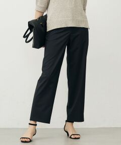 L size ONWARD(大きいサイズ) / エルサイズオンワード その他パンツ | SOFTシャンブレー テーパード パンツ