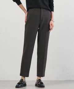 L size ONWARD(大きいサイズ) / エルサイズオンワード その他パンツ | アルガンシルク チェック テーパード パンツ