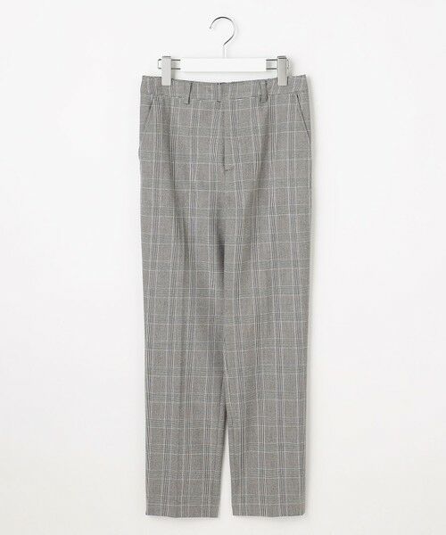 L size ONWARD(大きいサイズ) / エルサイズオンワード その他パンツ | アルガンシルク チェック テーパード パンツ | 詳細8