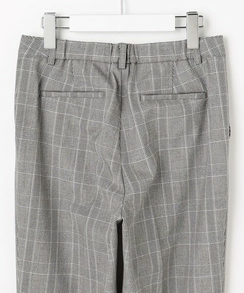 L size ONWARD(大きいサイズ) / エルサイズオンワード その他パンツ | アルガンシルク チェック テーパード パンツ | 詳細11