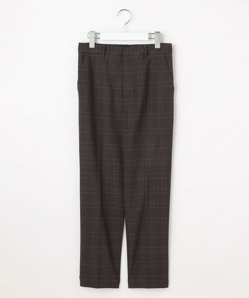 L size ONWARD(大きいサイズ) / エルサイズオンワード その他パンツ | アルガンシルク チェック テーパード パンツ | 詳細20