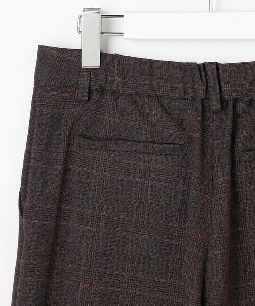 L size ONWARD(大きいサイズ) / エルサイズオンワード その他パンツ | アルガンシルク チェック クロップド パンツ | 詳細13