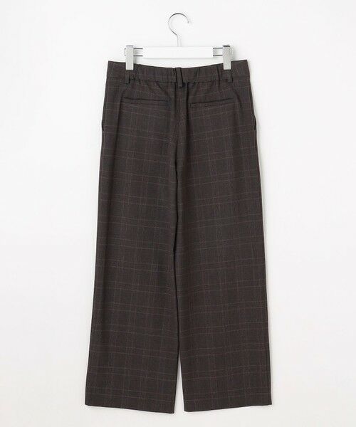 L size ONWARD(大きいサイズ) / エルサイズオンワード その他パンツ | アルガンシルク チェック クロップド パンツ | 詳細9