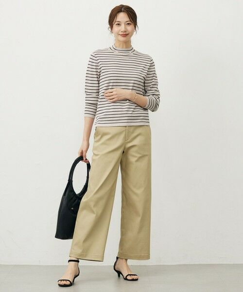 L size ONWARD(大きいサイズ) / エルサイズオンワード その他パンツ | 【WEB限定カラーあり】ハイパワーデニムツイル ワイドパンツ | 詳細13