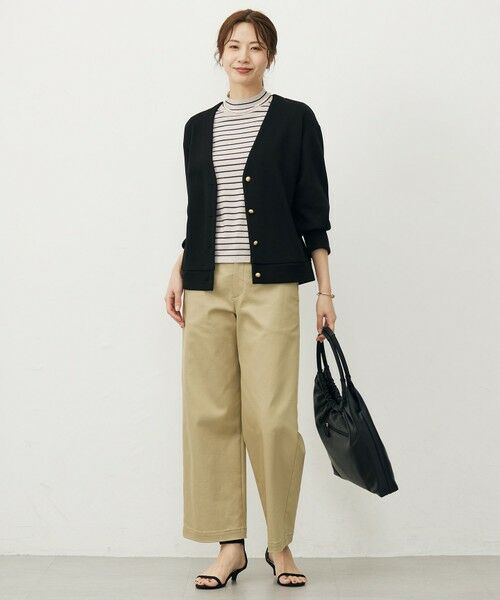 L size ONWARD(大きいサイズ) / エルサイズオンワード その他パンツ | 【WEB限定カラーあり】ハイパワーデニムツイル ワイドパンツ | 詳細14