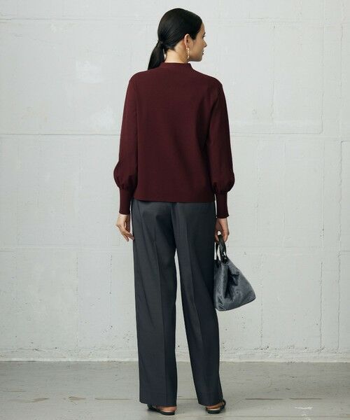 L size ONWARD(大きいサイズ) / エルサイズオンワード その他パンツ | 【17号サイズまで展開・カタログ掲載】ウールライクストレッチワイド パンツ | 詳細11