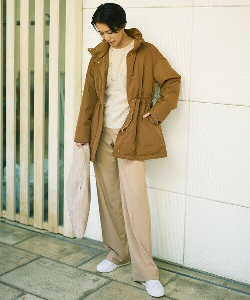 L size ONWARD(大きいサイズ) / エルサイズオンワード その他パンツ | 【19号サイズまで展開・カタログ掲載】TRギャバストレート パンツ | 詳細1