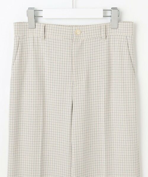 L size ONWARD(大きいサイズ) / エルサイズオンワード その他パンツ | TRギャバチェック柄ストレート パンツ | 詳細4