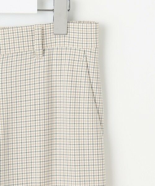 L size ONWARD(大きいサイズ) / エルサイズオンワード その他パンツ | TRギャバチェック柄ストレート パンツ | 詳細5
