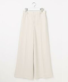 L size ONWARD(大きいサイズ) / エルサイズオンワード その他パンツ | 【19号サイズまで展開・カタログ掲載】トリアセダブルクロスワイドストレート パンツ