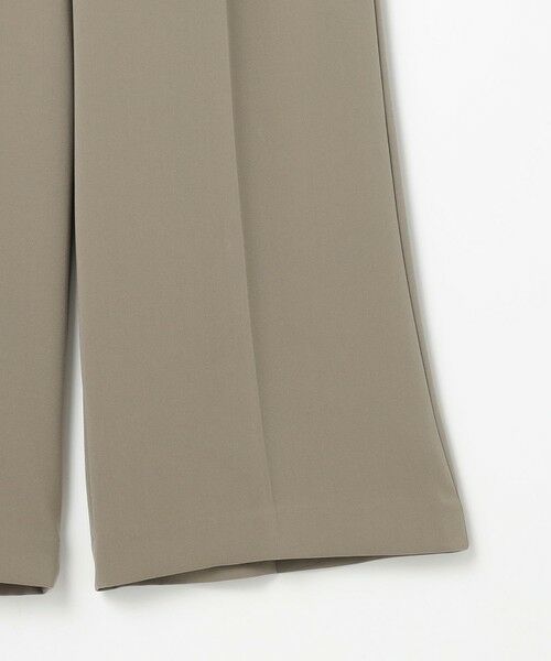 L size ONWARD(大きいサイズ) / エルサイズオンワード その他パンツ | 【19号サイズまで展開・カタログ掲載】トリアセダブルクロスワイドストレート パンツ | 詳細7