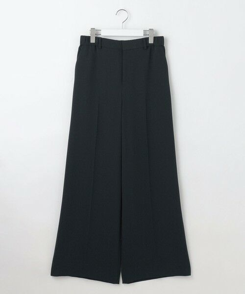L size ONWARD(大きいサイズ)/エルサイズオンワード トリアセダブルクロスワイドストレート パンツ ネイビー 50 L size ONWARD(大きいサイズ)/エルサイズオンワード トリアセダブルクロスワイドストレート パンツ ネイビー 50