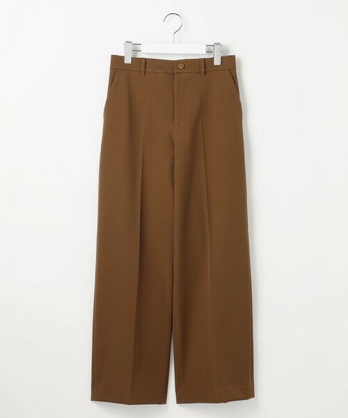 L size ONWARD(大きいサイズ) / エルサイズオンワード その他パンツ | 【19号サイズまで展開・カタログ掲載】TRギャバ裏起毛ワイド パンツ | 詳細2