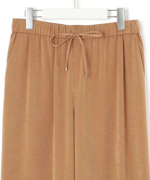 L size ONWARD(大きいサイズ) / エルサイズオンワード その他パンツ | 【見上愛さん着用/Oggi10月号掲載/洗える】スエーディーサテン ワイド パンツ | 詳細20