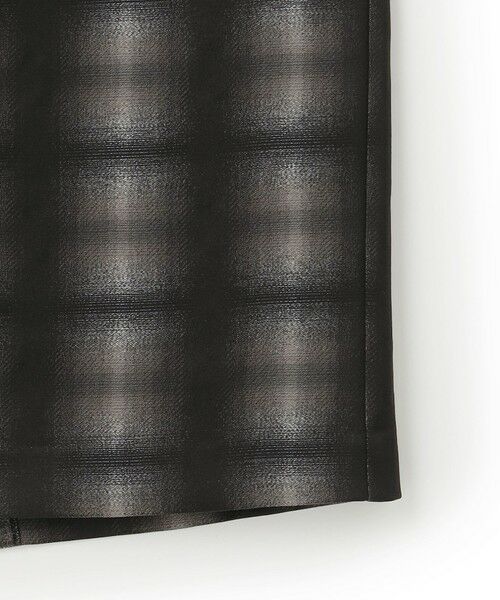 L size ONWARD(大きいサイズ) / エルサイズオンワード ミニ・ひざ丈スカート | 【洗える】シャイニーオンブレーチェック ストレートスカート | 詳細8