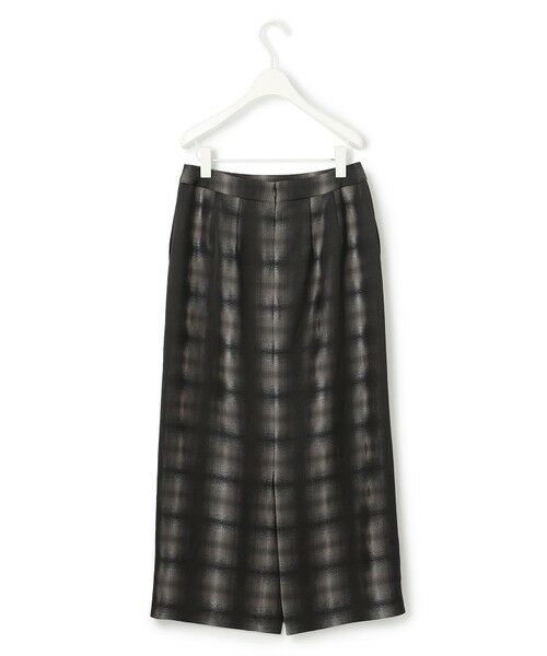 L size ONWARD(大きいサイズ) / エルサイズオンワード ミニ・ひざ丈スカート | 【洗える】シャイニーオンブレーチェック ストレートスカート | 詳細9