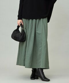 L size ONWARD(大きいサイズ) / エルサイズオンワード ミニ・ひざ丈スカート | エステルメモリータフタ ピンタックスカート