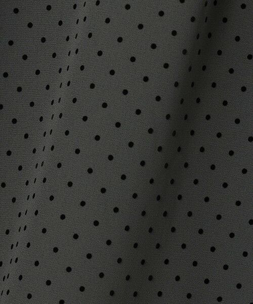 L size ONWARD(大きいサイズ) / エルサイズオンワード ミニ・ひざ丈スカート | 【洗える】ドットフロッキープリント フレア スカート | 詳細9