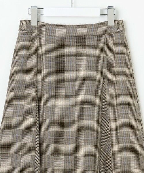 L size ONWARD(大きいサイズ) / エルサイズオンワード ミニ・ひざ丈スカート | モナベールツイル チェック フレア スカート | 詳細12
