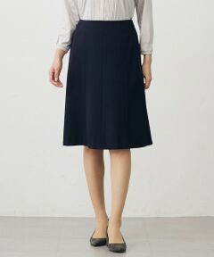 L size ONWARD(大きいサイズ) / エルサイズオンワード ミニ・ひざ丈スカート | 【洗える】T/Rアルガンシルク フレア スカート