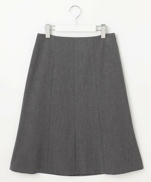 L size ONWARD(大きいサイズ) / エルサイズオンワード ミニ・ひざ丈スカート | 【洗える】T/Rアルガンシルク フレア スカート | 詳細4