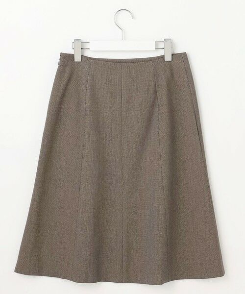 L size ONWARD(大きいサイズ) / エルサイズオンワード ミニ・ひざ丈スカート | 【洗える】T/Rアルガンシルク フレア スカート | 詳細8