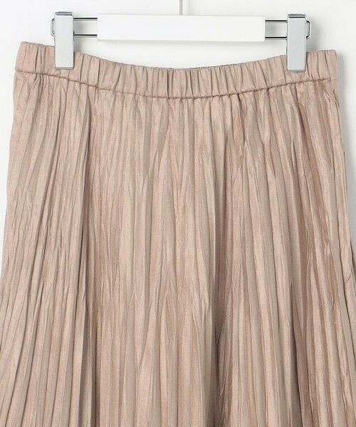 L size ONWARD(大きいサイズ) / エルサイズオンワード ロング・マキシ丈スカート | ライトマイクロスエード プリーツ スカート | 詳細6