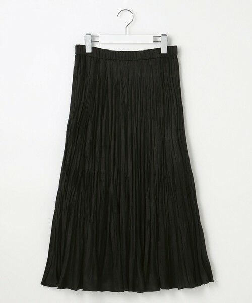 L size ONWARD(大きいサイズ) / エルサイズオンワード ロング・マキシ丈スカート | ライトマイクロスエード プリーツ スカート | 詳細23