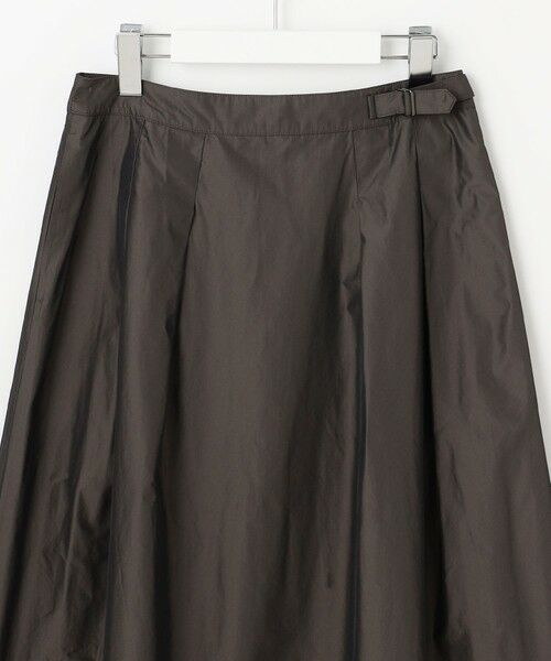 L size ONWARD(大きいサイズ) / エルサイズオンワード ミニ・ひざ丈スカート | ハイマルチタフタ フレアスカート | 詳細6