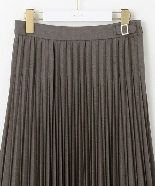 L size ONWARD(大きいサイズ) / エルサイズオンワード ロング・マキシ丈スカート | ウーステッドエステル  プリーツスカート | 詳細13