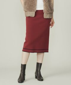 L size ONWARD(大きいサイズ) / エルサイズオンワード ミニ・ひざ丈スカート | レーヨンストレッチIライン スカート