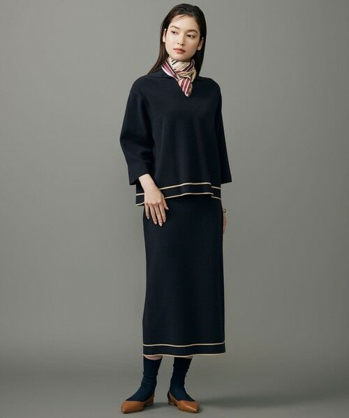 L size ONWARD(大きいサイズ) / エルサイズオンワード ミニ・ひざ丈スカート | レーヨンストレッチIライン スカート | 詳細11