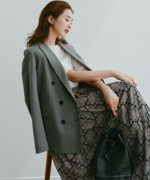 L size ONWARD(大きいサイズ) / エルサイズオンワード ミニ・ひざ丈スカート | 【洗える】Ratti ヴィンテージペイズリープリント スカート | 詳細1