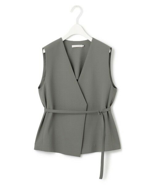 L size ONWARD(大きいサイズ) / エルサイズオンワード ベスト | 【UVカット・洗える】ウール2WAYストレッチ Vネックベスト | 詳細5