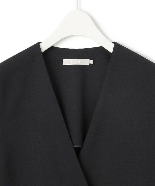 L size ONWARD(大きいサイズ) / エルサイズオンワード ベスト | 【UVカット・洗える】ウール2WAYストレッチ Vネックベスト | 詳細16