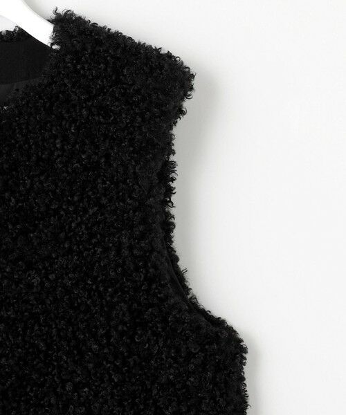 L size ONWARD(大きいサイズ) / エルサイズオンワード ベスト | 【SHIHOさん着用】カルガンラムエコファー ジレ | 詳細14