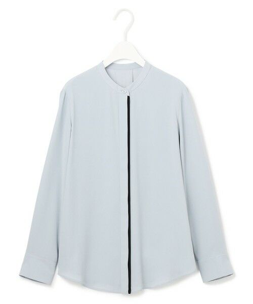 L size ONWARD(大きいサイズ) / エルサイズオンワード シャツ・ブラウス | 【新色追加・WEB限定カラーあり・接触冷感・UVケア・速乾・洗える】BackSatinAmunzen バンドカラーブラウス | 詳細9