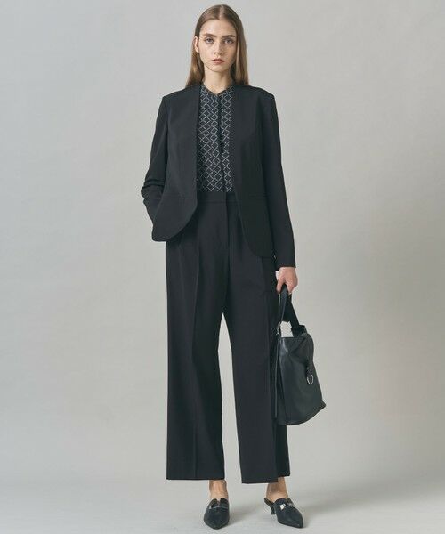 L size ONWARD(大きいサイズ) / エルサイズオンワード シャツ・ブラウス | 【新色追加・WEB限定カラーあり】BackSatinAmunzen バンドカラーブラウス | 詳細20